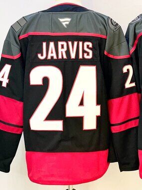Seth Jarvis Black Home Jersey